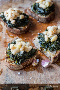 Crostoni with Tuscan kale