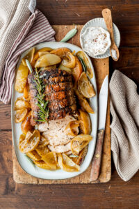 roasted pork loin with apples