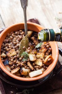 spelt and roveja soup