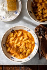 Pasta with potatoes