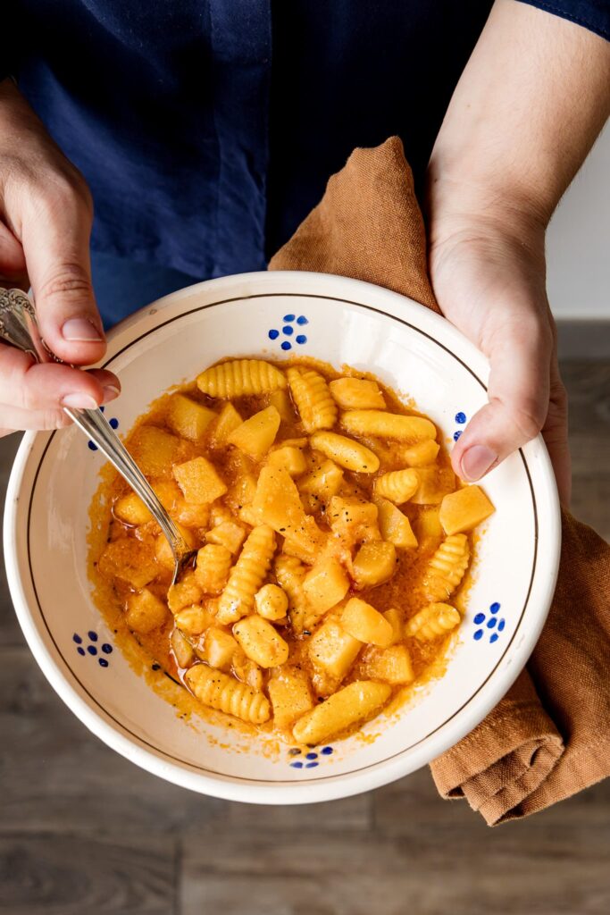 Pasta with potatoes