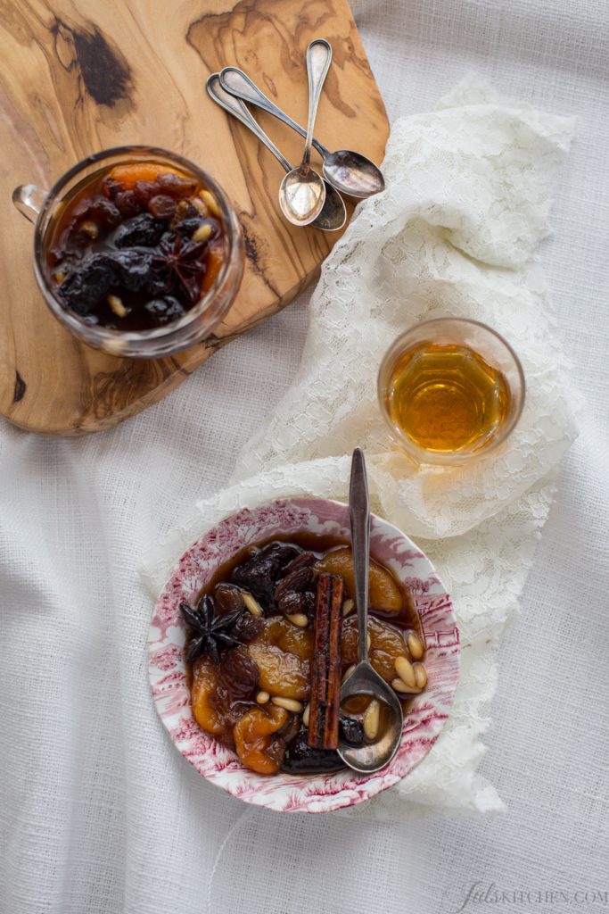 spiced dried fruit compote