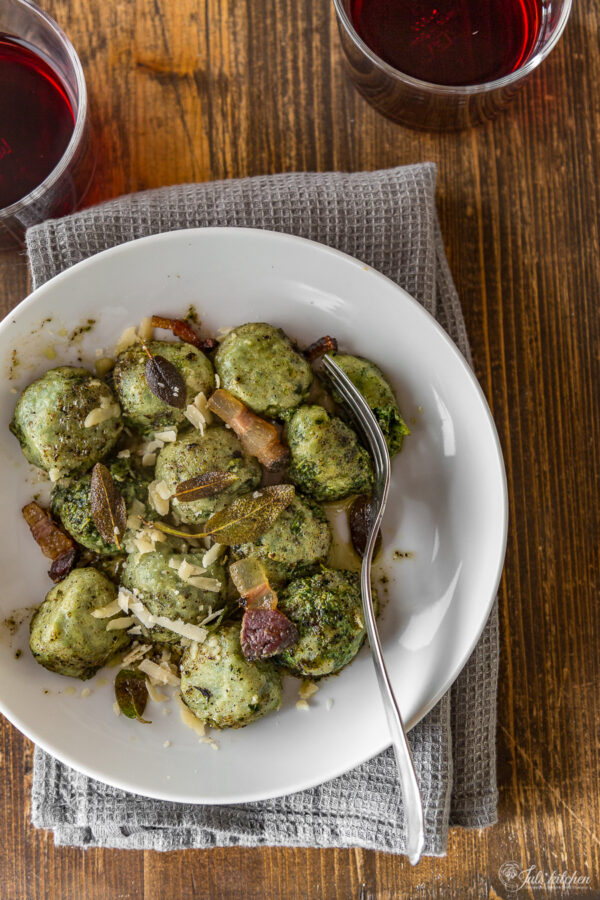 Tuscan kale gnudi