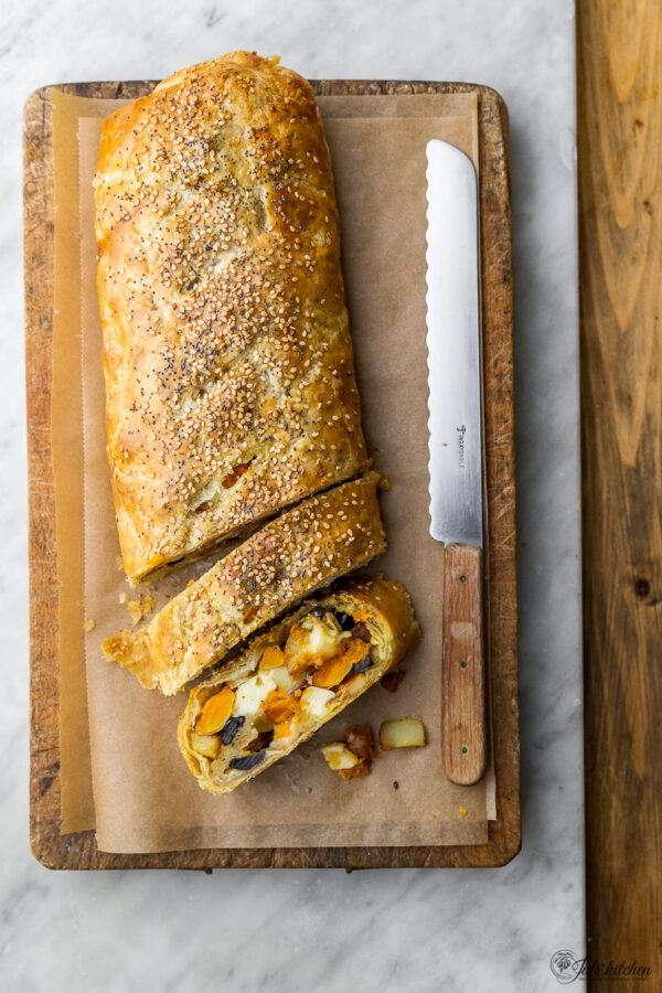 Butternut squash strudel