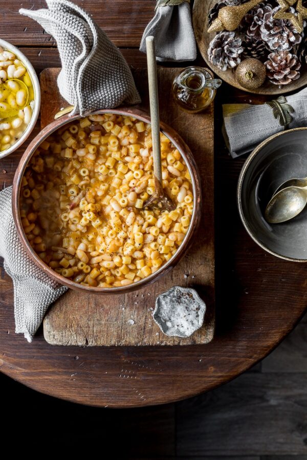 Bean and pasta soup