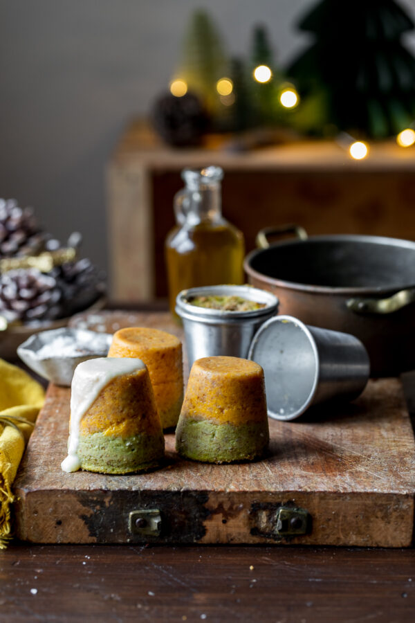 Broccoli and squash flans