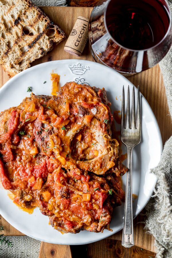 Braised veal shank