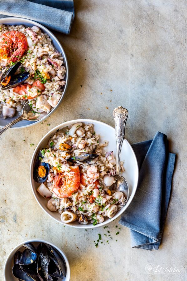Seafood risotto