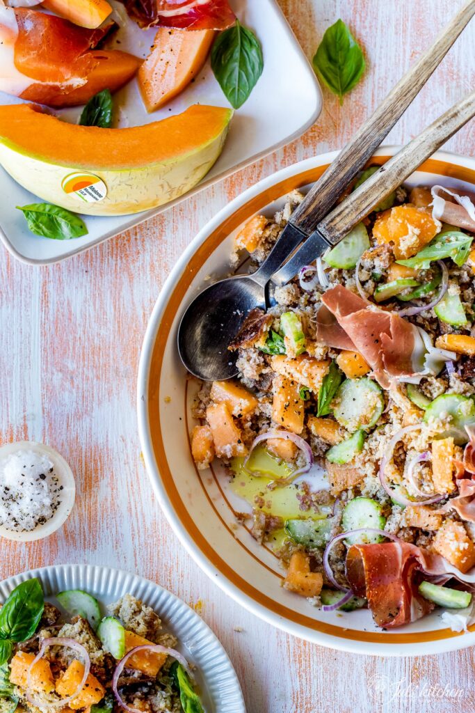 prosciutto and melon panzanella