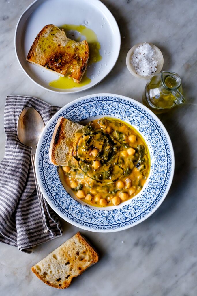 chickpea chard soup